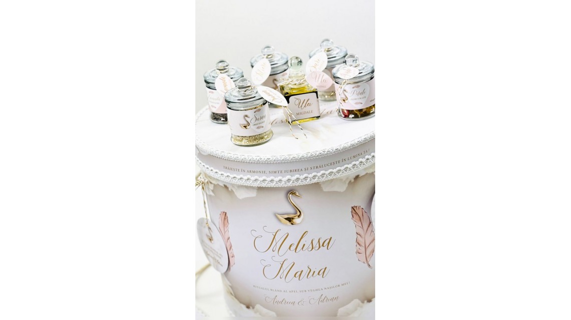 SET PRIMA BĂIȚĂ DUPĂ BOTEZ Ritualul blând al apei vegheat de nași Swan Feather 18